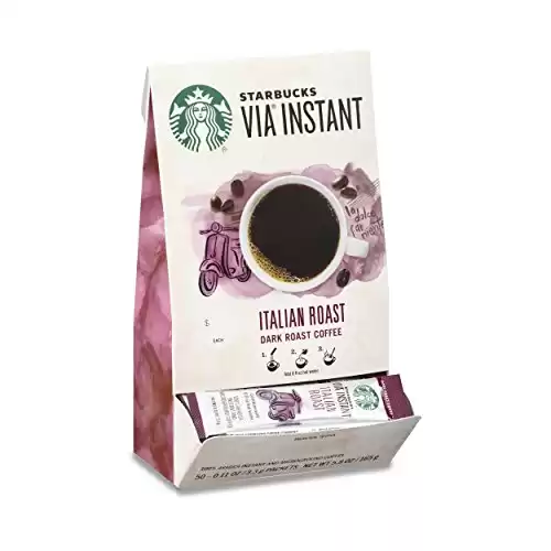 Starbucks VIA Instant Coffee Dark Roast Packets